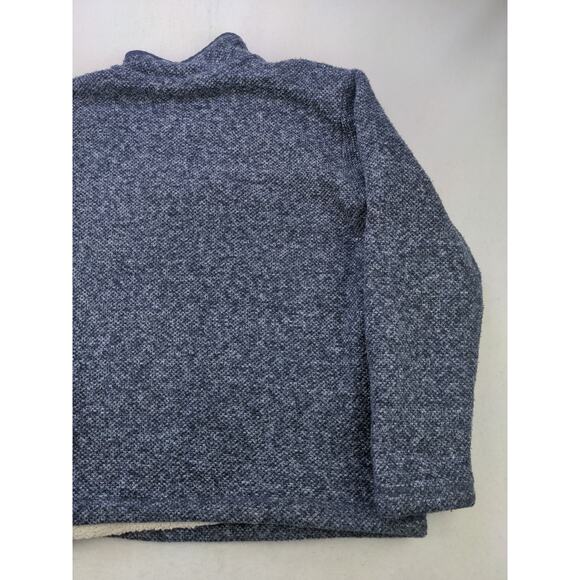 Orvis Classic Collection 1/4 Zip Pullover Sweater Size L Blue Fleece - Picture 6 of 10